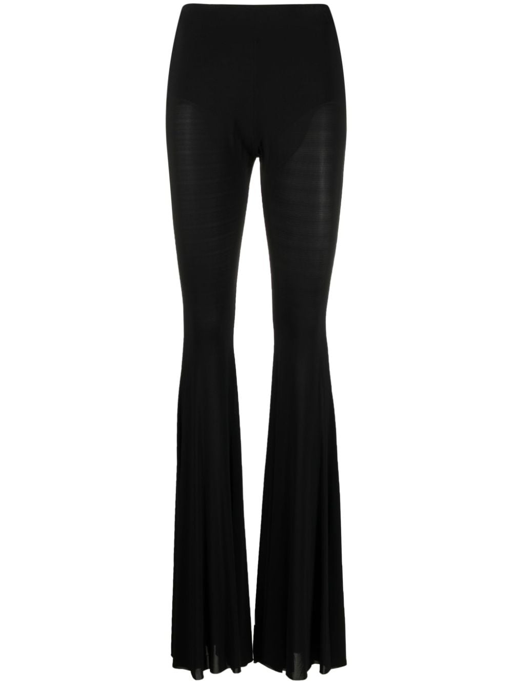 Giuseppe Di Morabito stretch-jersey flared trousers - Black von Giuseppe Di Morabito