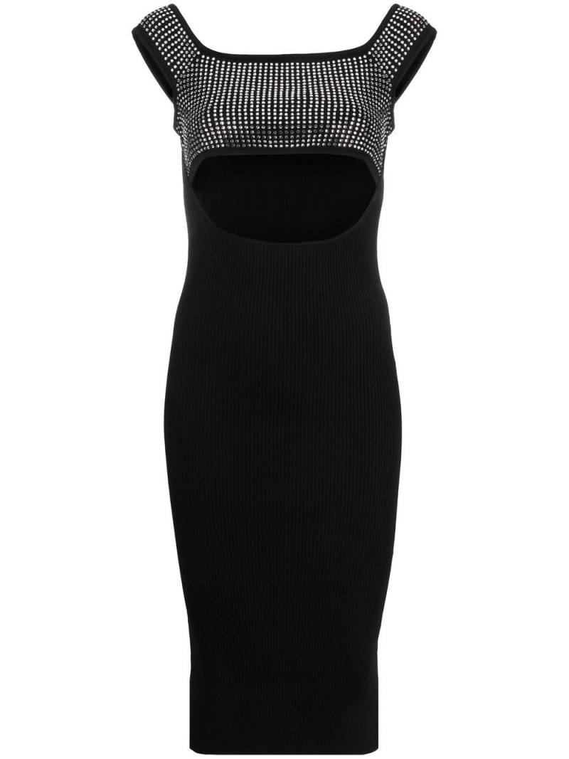 Giuseppe Di Morabito stud-embellished knitted midi dress - Black von Giuseppe Di Morabito