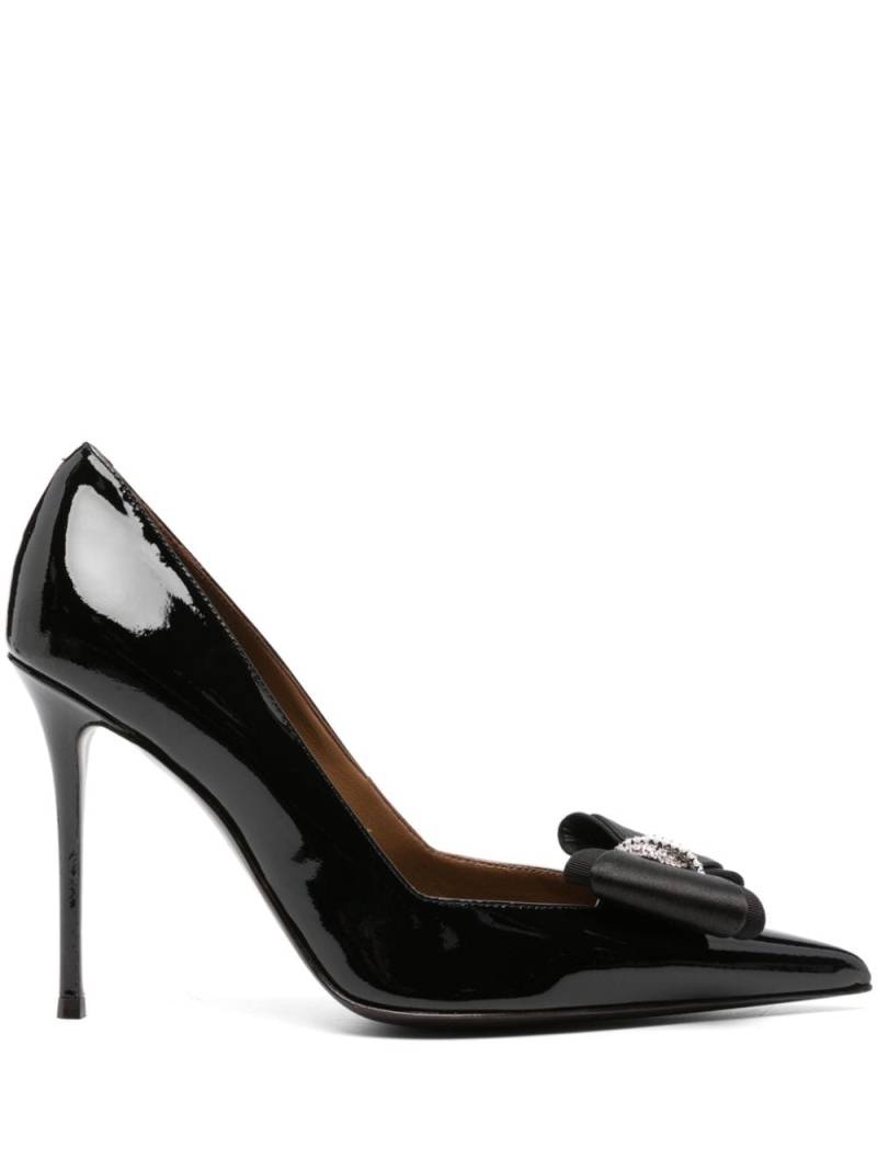 Giuseppe Zanotti 100mm bow-detail pumps - Black von Giuseppe Zanotti