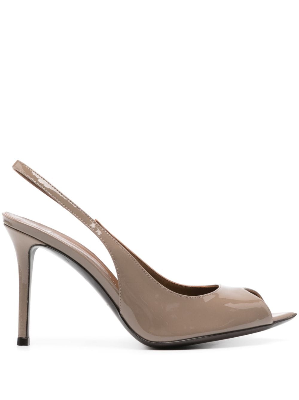 Giuseppe Zanotti 100mm slingback peep-toe sandals - Brown von Giuseppe Zanotti