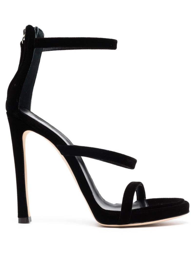 Giuseppe Zanotti 120mm suede strappy sandals - Black von Giuseppe Zanotti