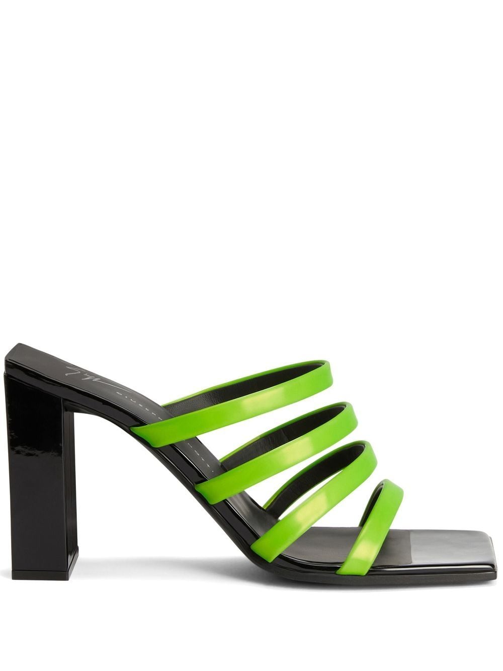 Giuseppe Zanotti 85mm block-heel strappy sandals - Green von Giuseppe Zanotti