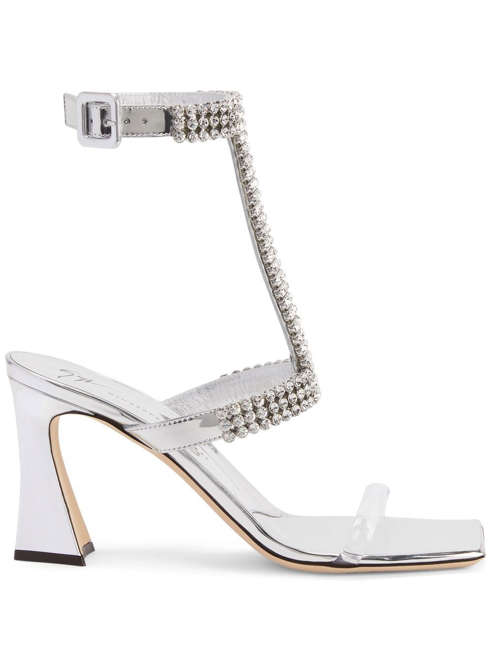 Giuseppe Zanotti 85mm crystal-embellished heeled sandals - Silver von Giuseppe Zanotti