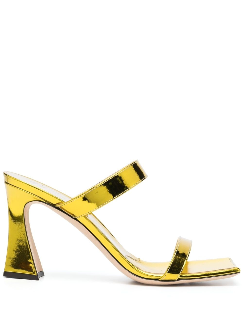 Giuseppe Zanotti 90mm square-toe mules - Yellow von Giuseppe Zanotti