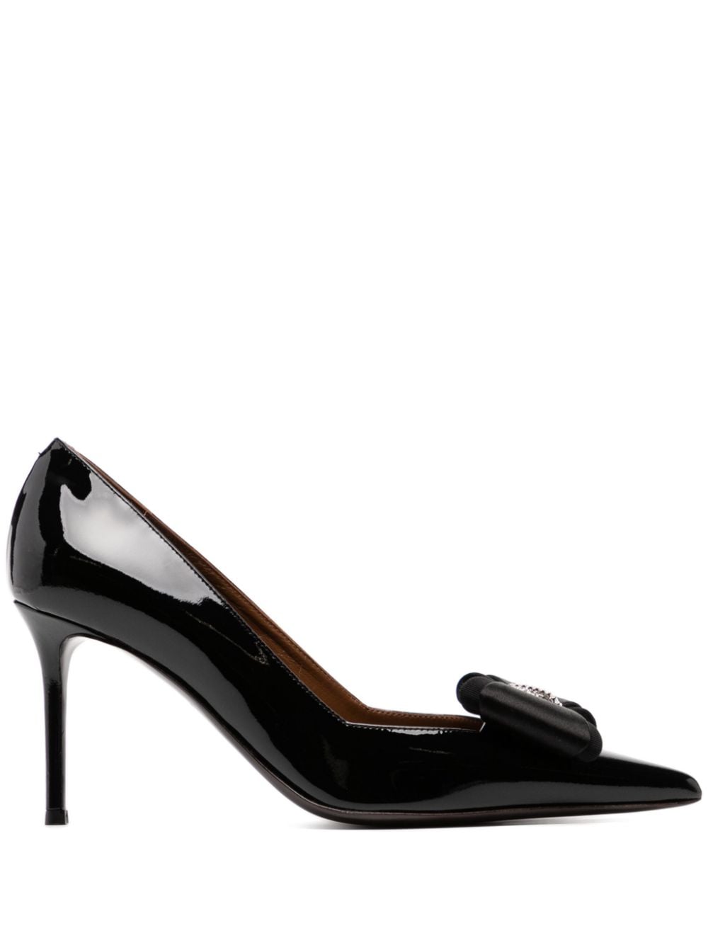 Giuseppe Zanotti 95mm bow-embellished pumps - Black von Giuseppe Zanotti