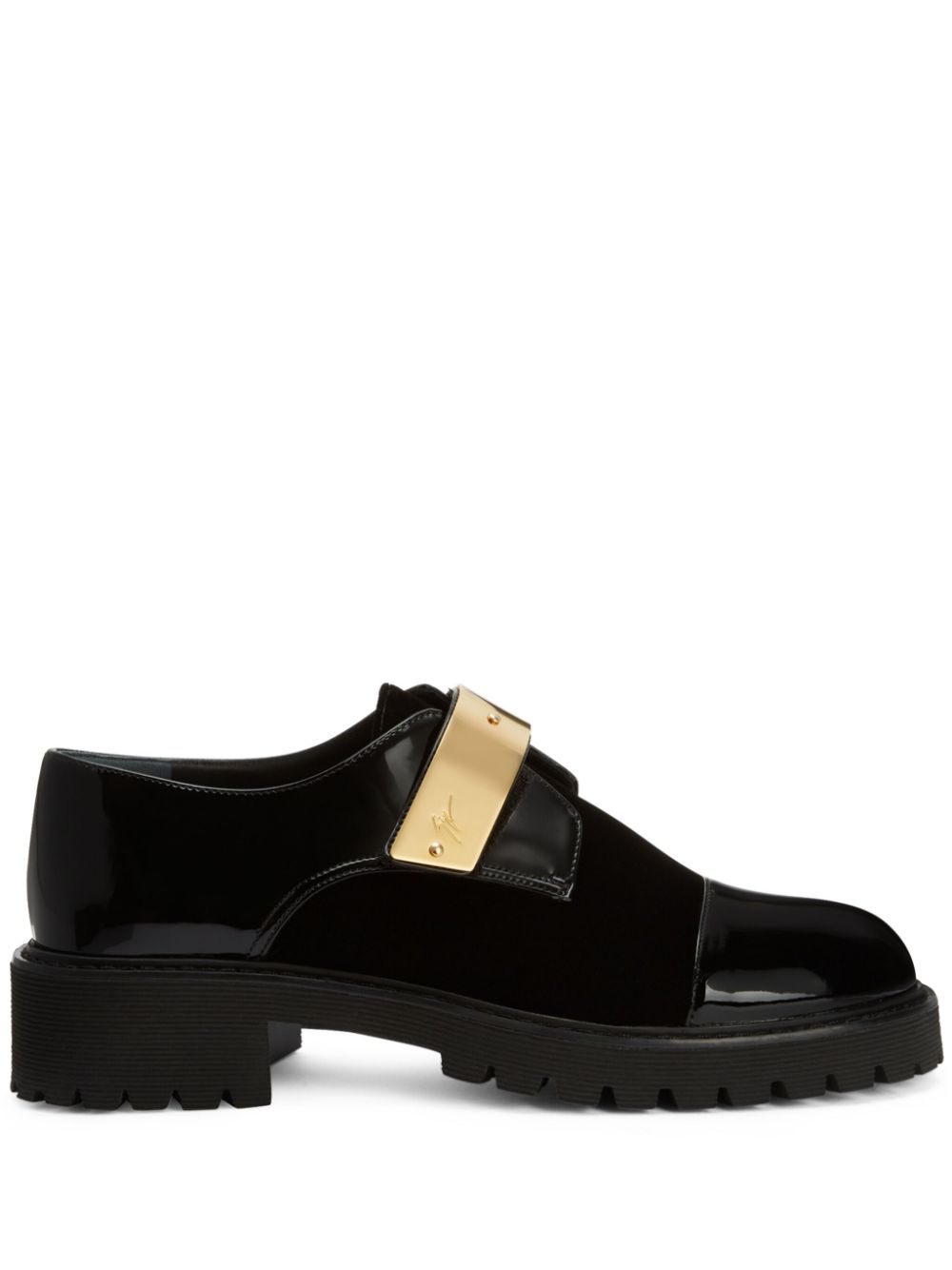 Giuseppe Zanotti Abigail metallic-detail loafers - Black von Giuseppe Zanotti