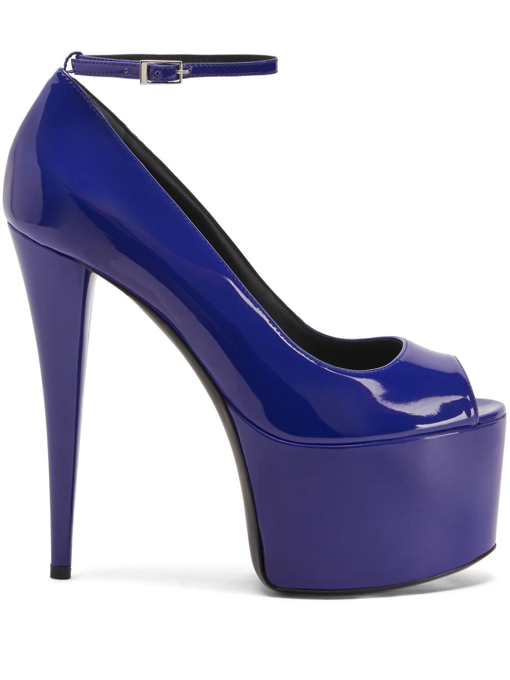 Giuseppe Zanotti Aida 150mm patent-finish pumps - Blue von Giuseppe Zanotti