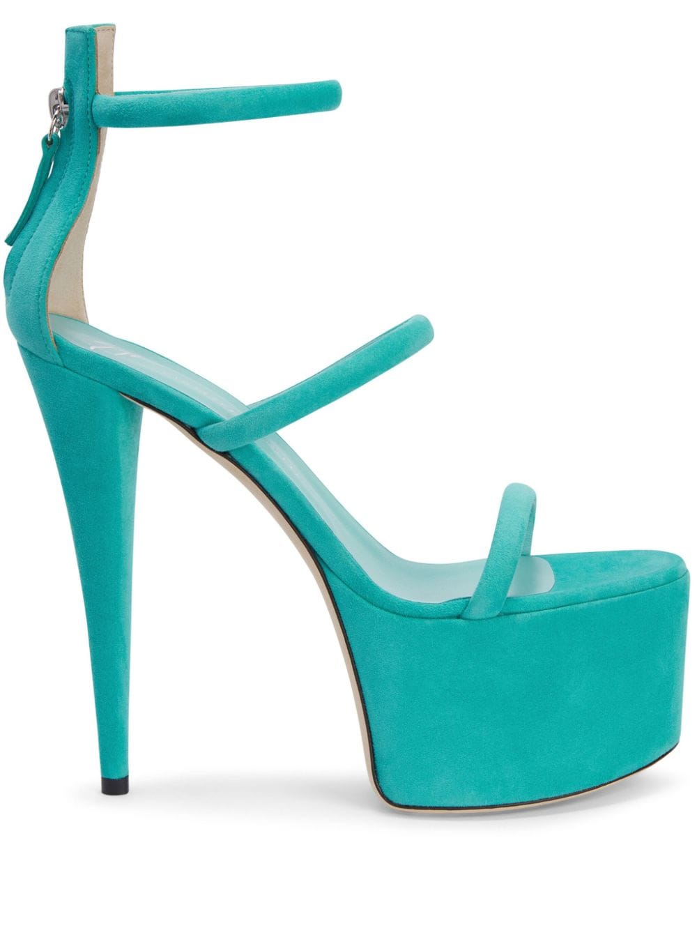 Giuseppe Zanotti Aida 150mm platform suede sandals - Green von Giuseppe Zanotti