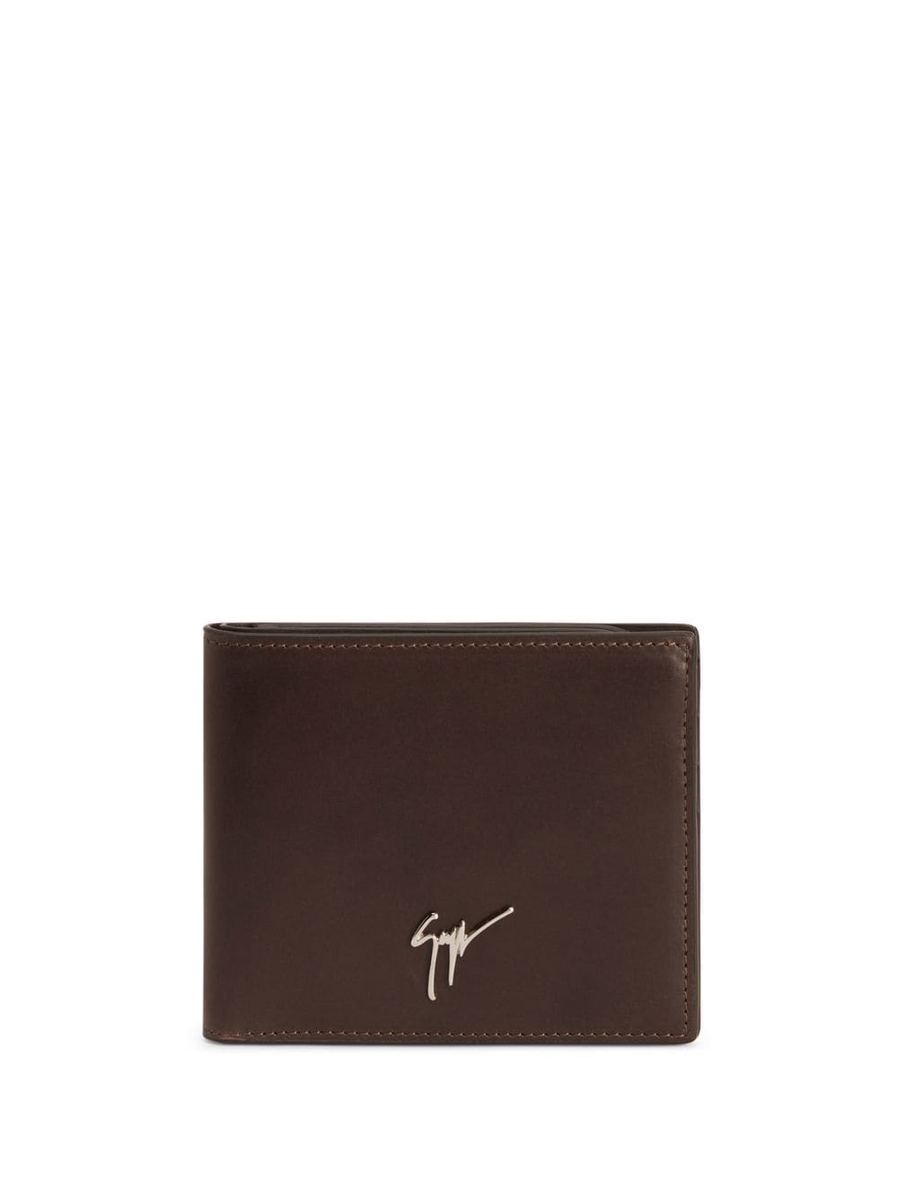 Giuseppe Zanotti Albert logo-plaque wallet - Brown von Giuseppe Zanotti