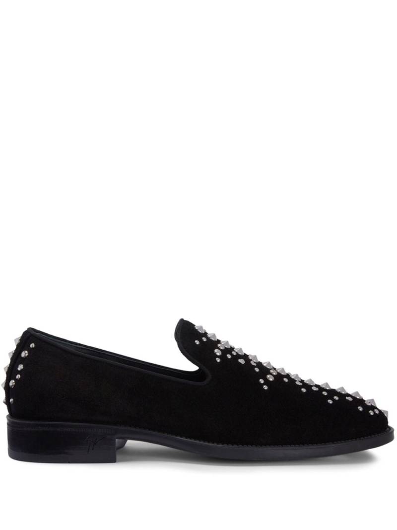 Giuseppe Zanotti Alfredson 15mm studded loafers - Black von Giuseppe Zanotti