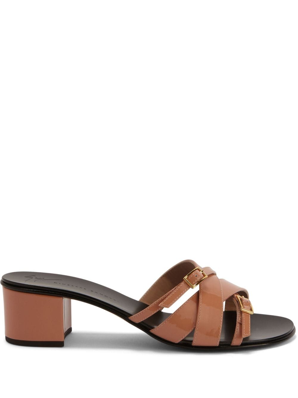 Giuseppe Zanotti Alhima buckle leather sandals - Neutrals von Giuseppe Zanotti