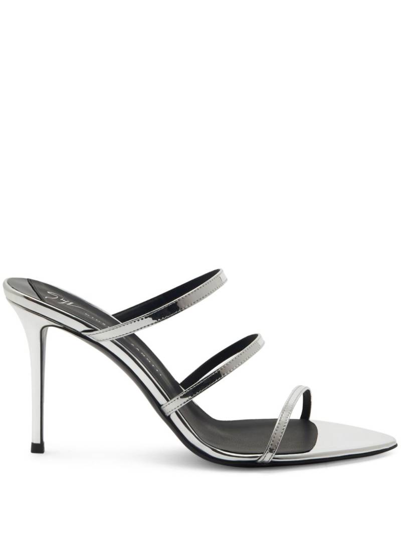 Giuseppe Zanotti Alimha 90mm straped sandals - Silver von Giuseppe Zanotti