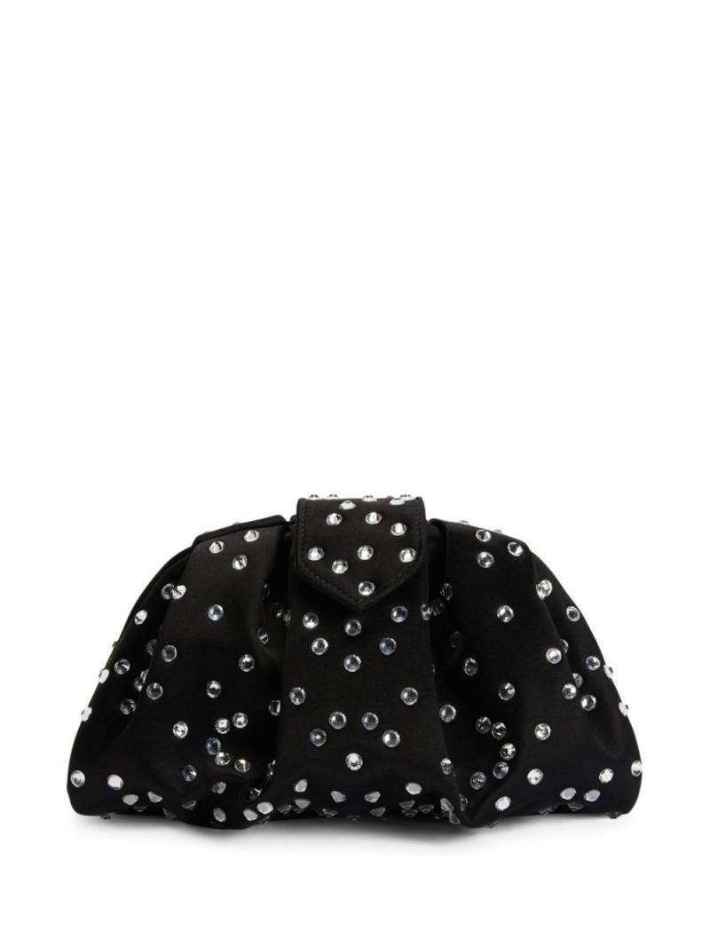 Giuseppe Zanotti Amande Precious rhinestone-embellished clutch bag - Black von Giuseppe Zanotti