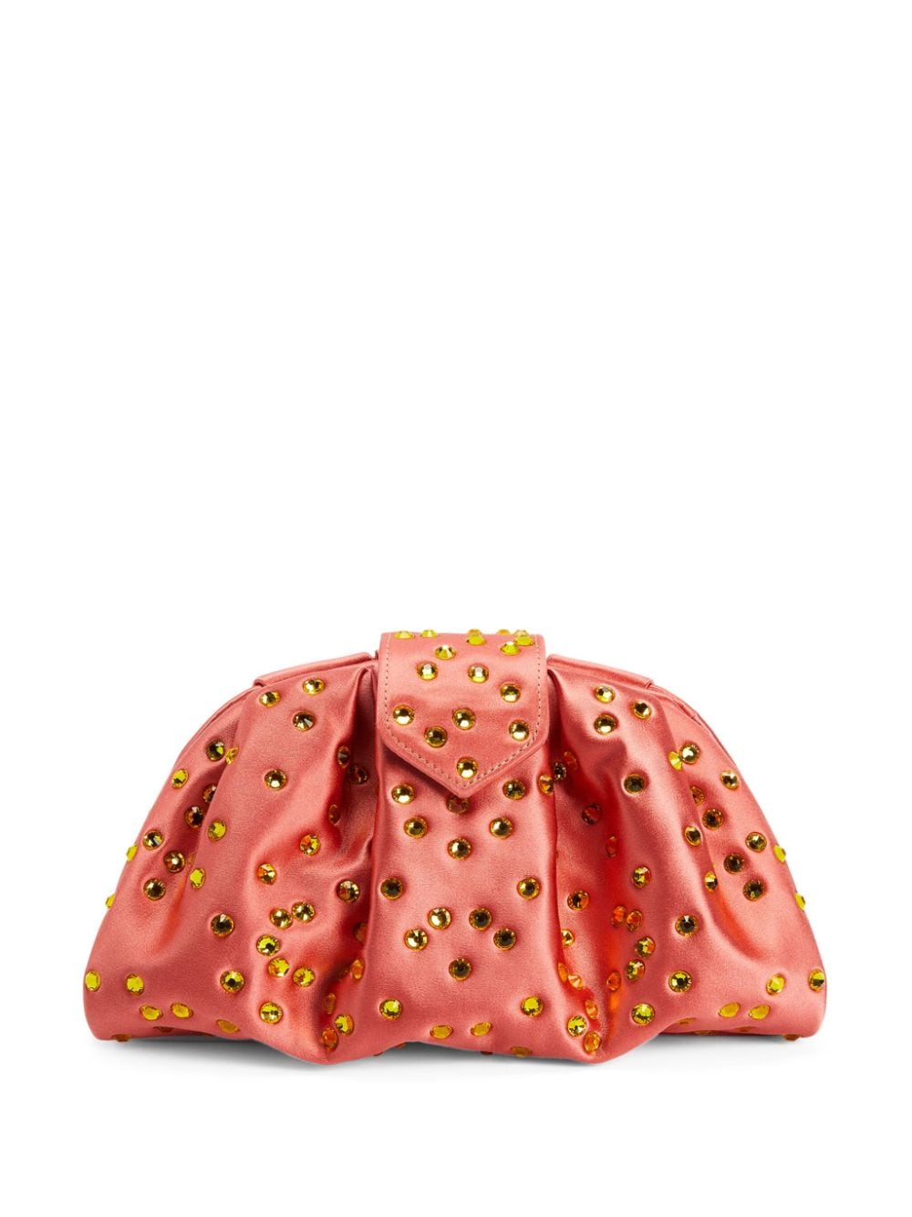 Giuseppe Zanotti Amande Precious rhinestone-embellished clutch bag - Orange von Giuseppe Zanotti