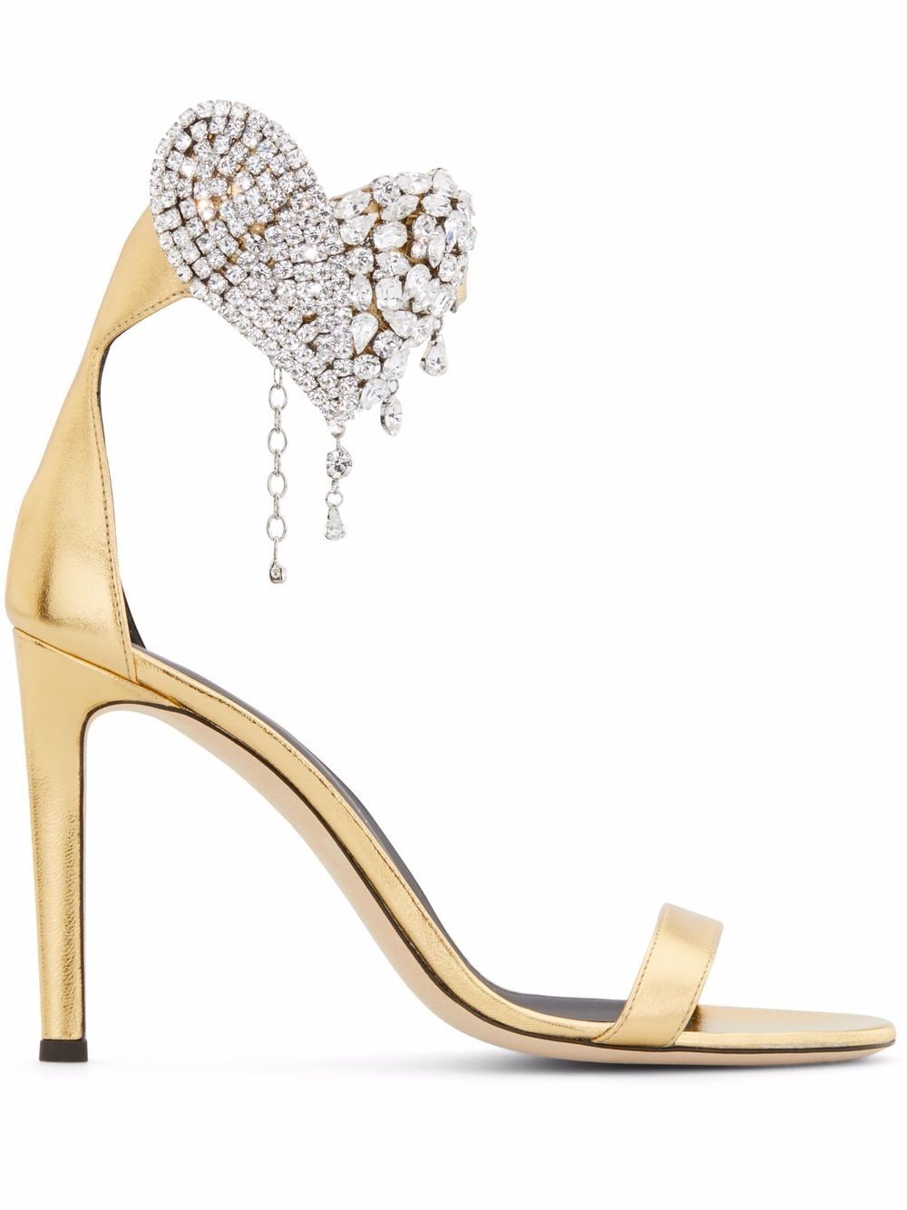 Giuseppe Zanotti Amour crystal-embellished stiletto sandals - Gold von Giuseppe Zanotti