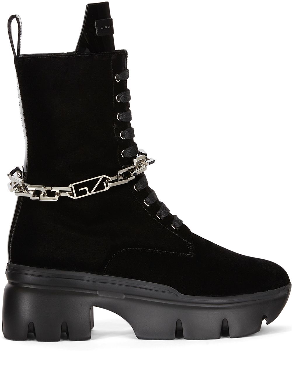 Giuseppe Zanotti Apocalypse chain-detail boots - Black von Giuseppe Zanotti