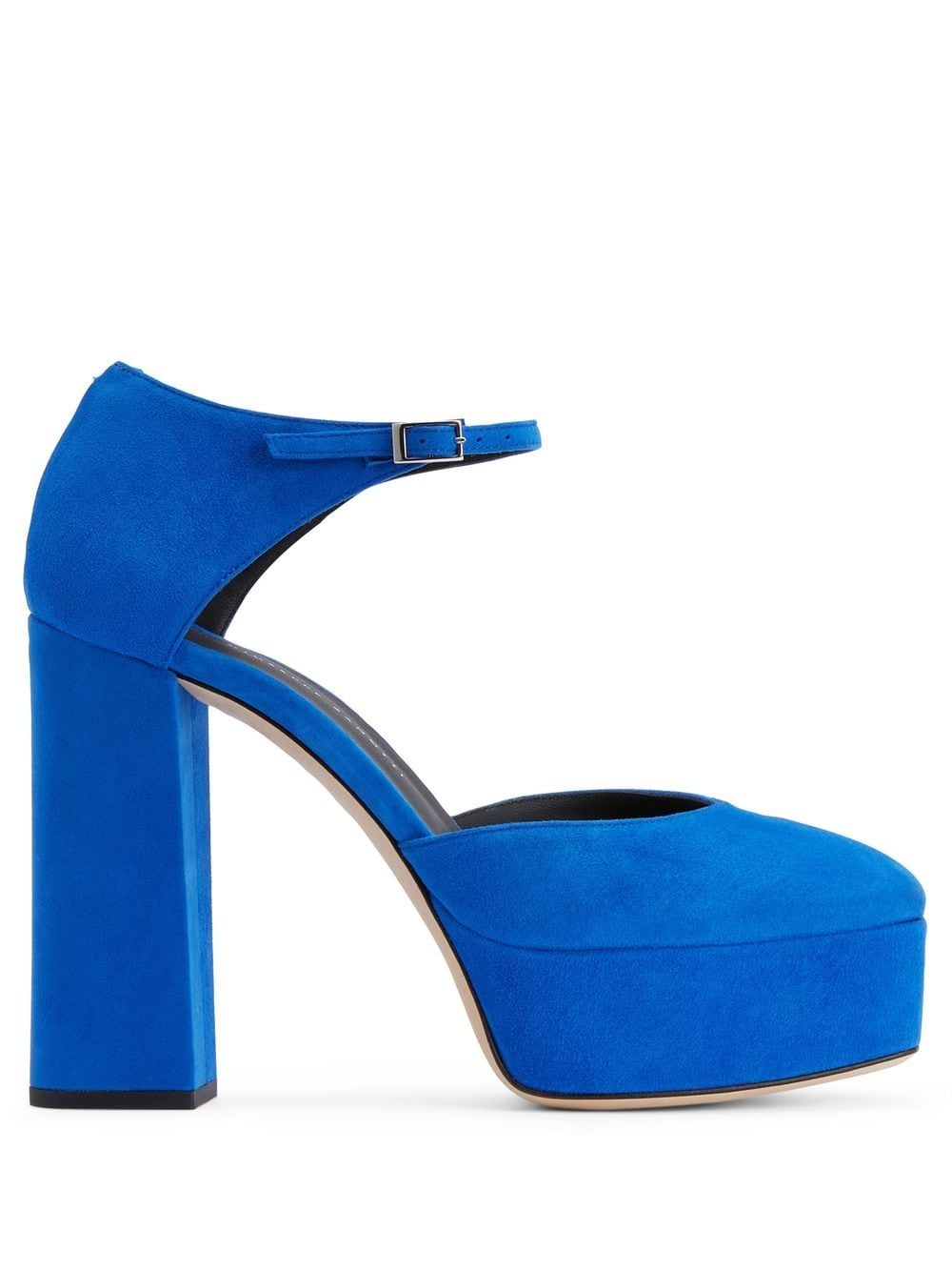 Giuseppe Zanotti Bebe suede platform pumps - Blue von Giuseppe Zanotti