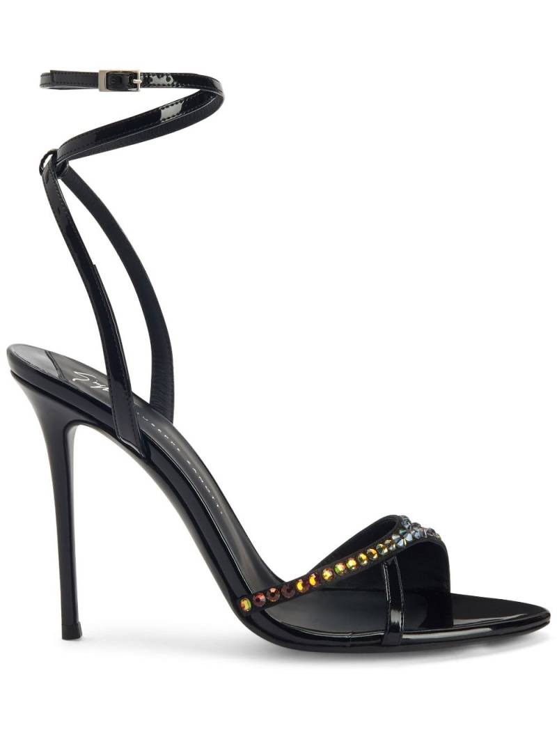 Giuseppe Zanotti Bellha 105mm crystal-embellished sandals - Black von Giuseppe Zanotti