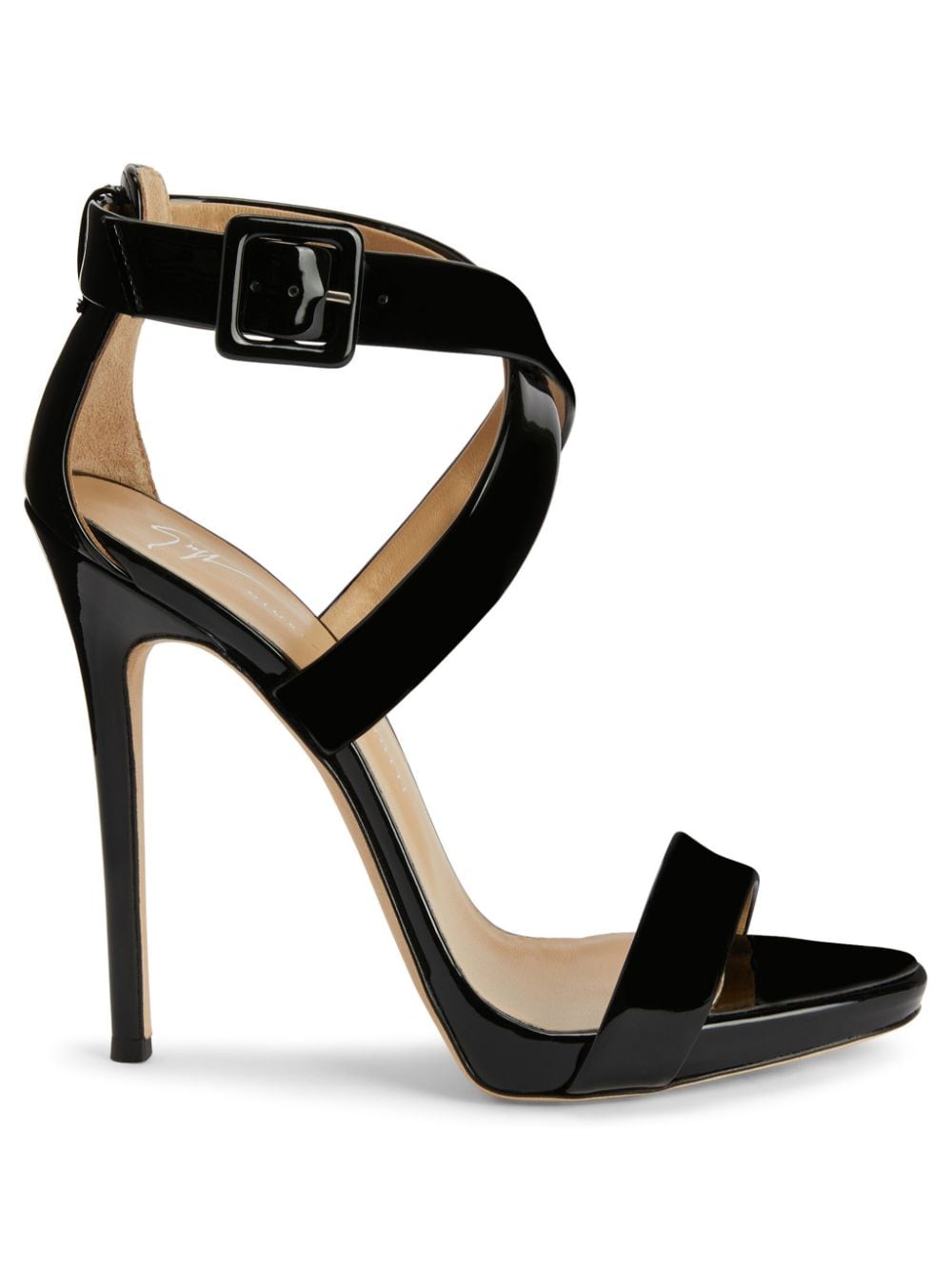 Giuseppe Zanotti Bellis 120mm leather sandals - Black von Giuseppe Zanotti