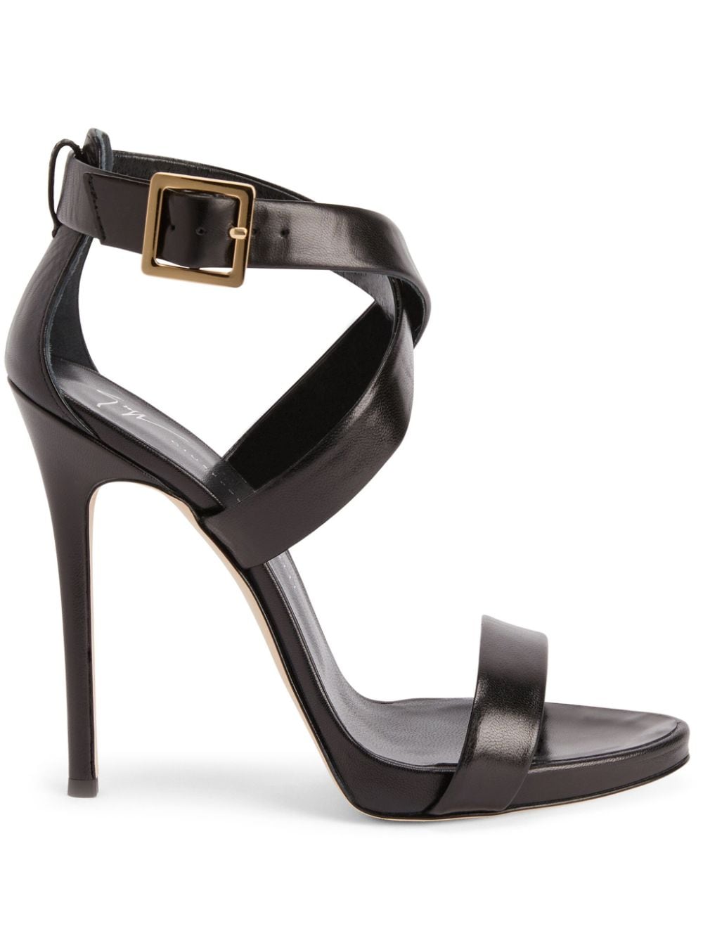 Giuseppe Zanotti Bellis 120mm leather sandals - Black von Giuseppe Zanotti