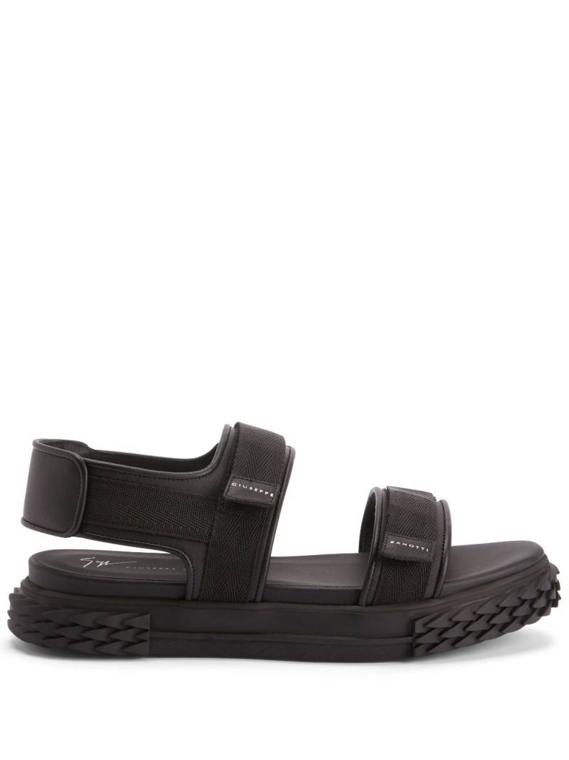 Giuseppe Zanotti Blabber Gummy touch-strap sandals - Black von Giuseppe Zanotti