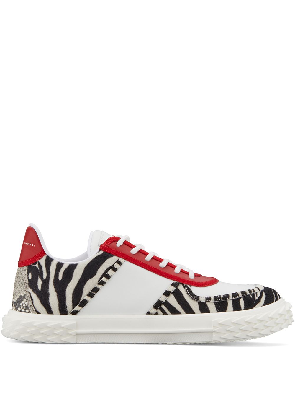 Giuseppe Zanotti Blabber panelled low-top sneakers - White von Giuseppe Zanotti