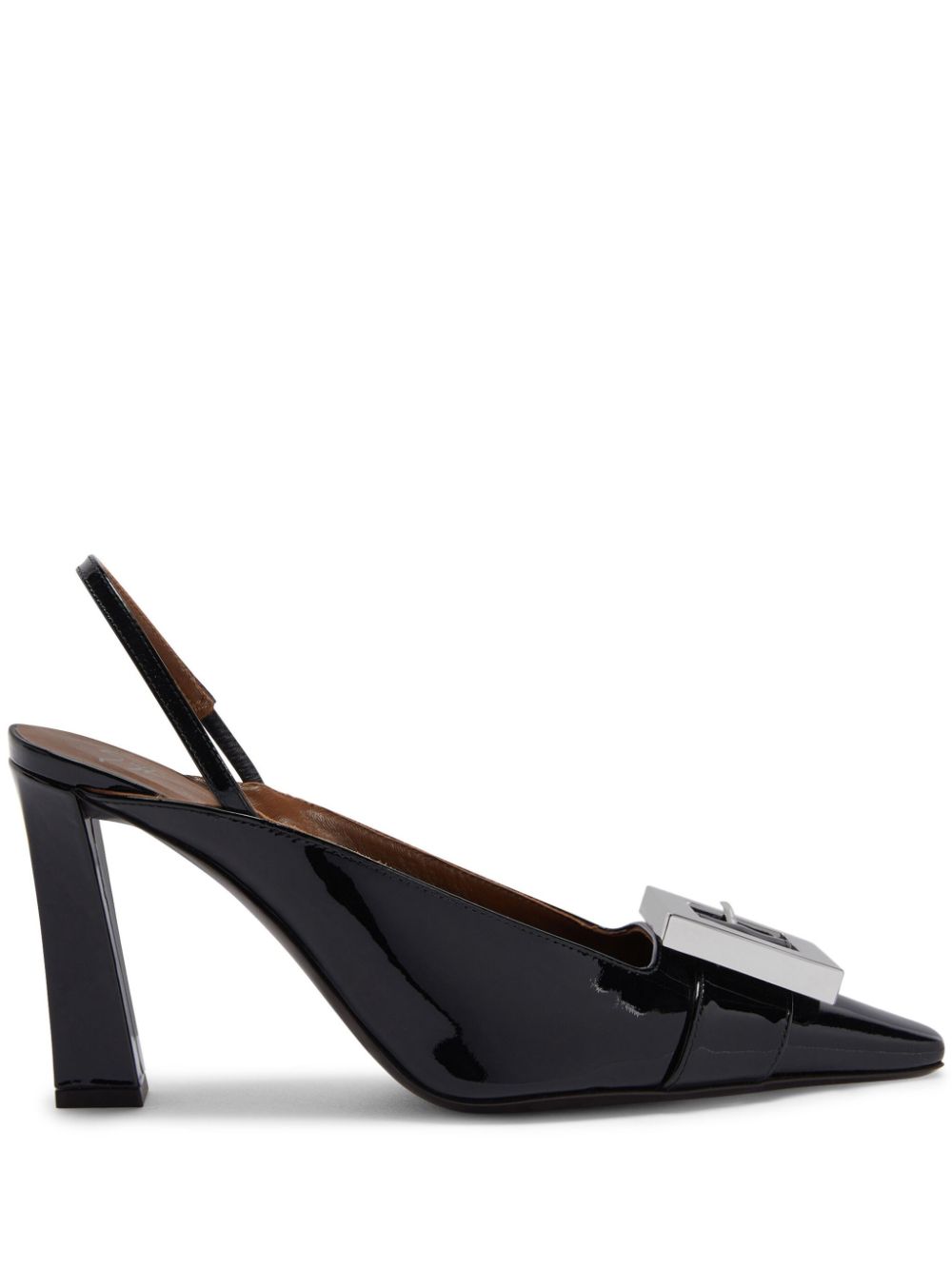 Giuseppe Zanotti Brendha Buckle patent-finish pumps - Black von Giuseppe Zanotti