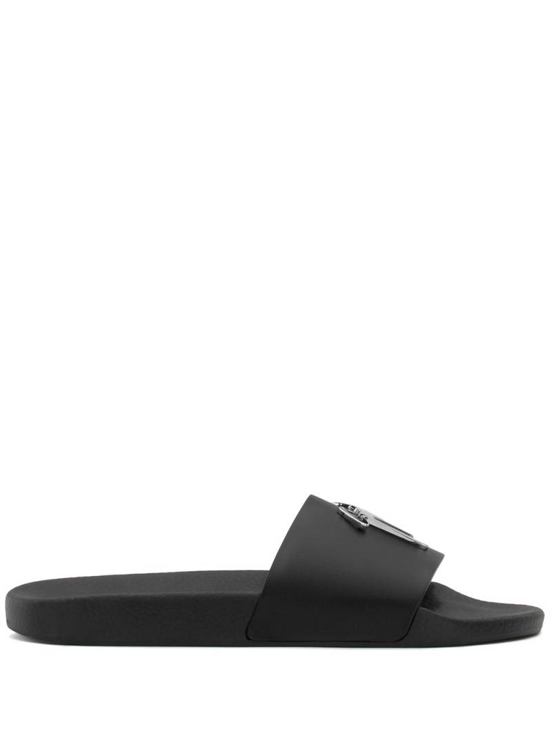 Giuseppe Zanotti Brett logo slides - Black von Giuseppe Zanotti