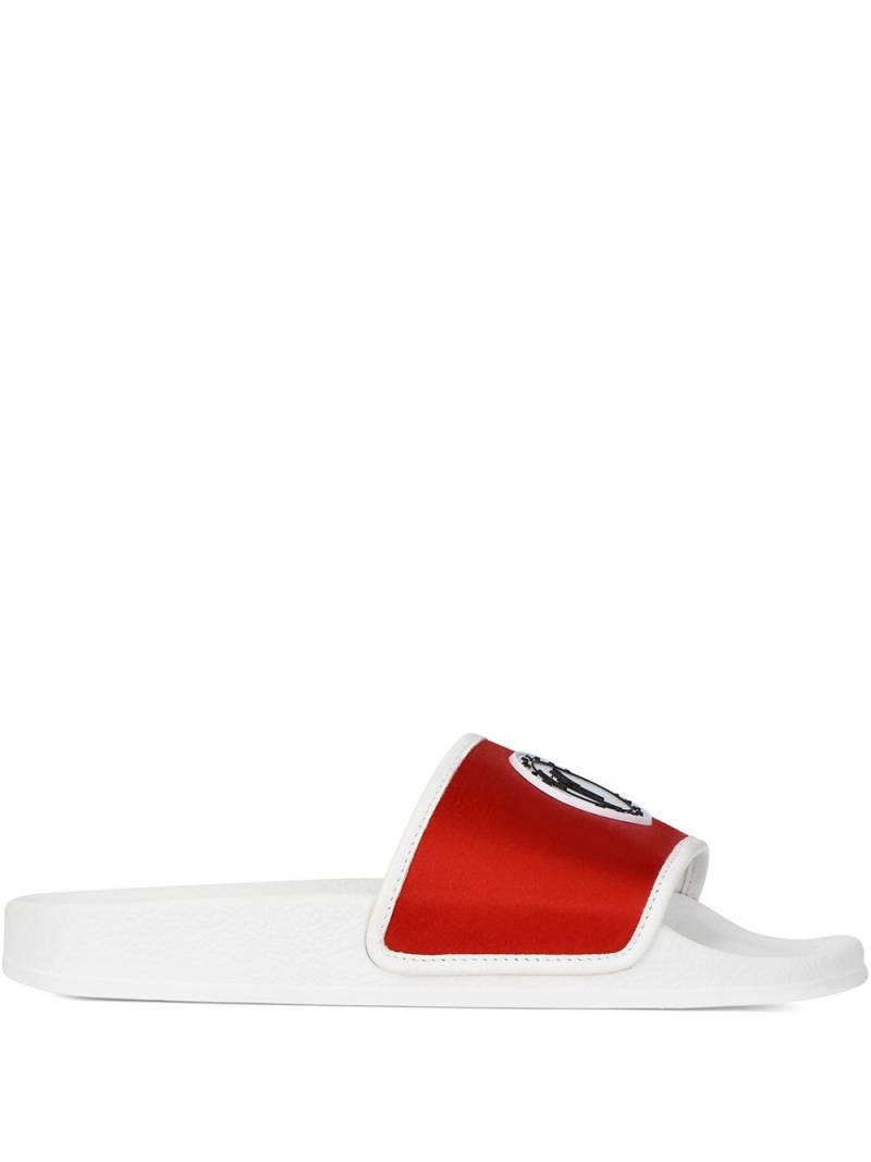 Giuseppe Zanotti Brett satin slides - Red von Giuseppe Zanotti