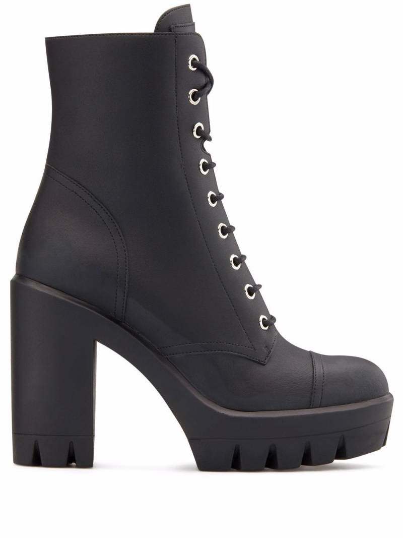 Giuseppe Zanotti Camille lace-up cargo boots - Black von Giuseppe Zanotti