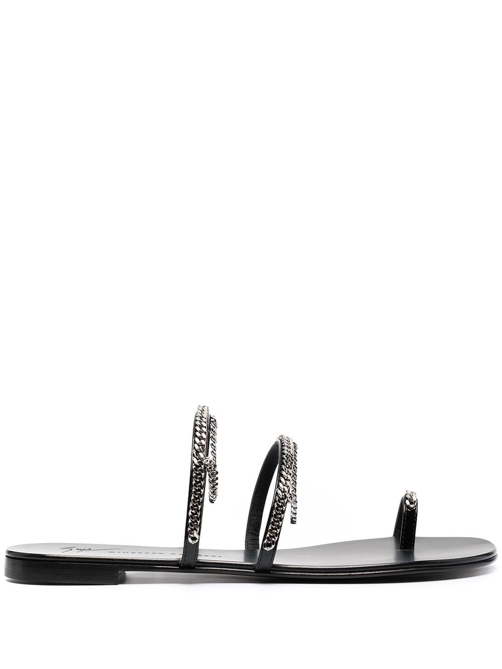 Giuseppe Zanotti Catena open-toe sandals - Black von Giuseppe Zanotti