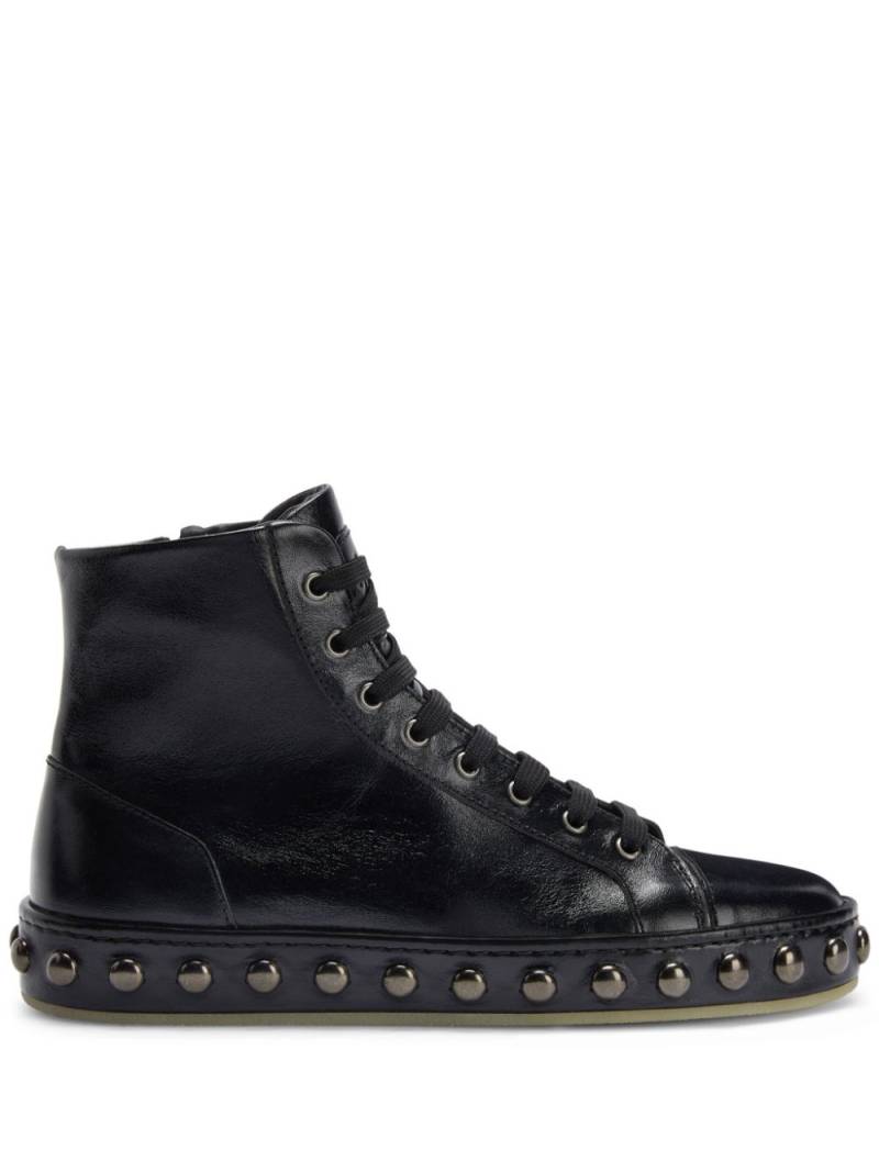 Giuseppe Zanotti City leather sneakers - Black von Giuseppe Zanotti