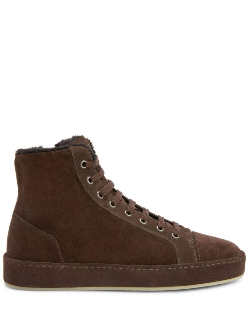 Giuseppe Zanotti City suede sneakers - Brown von Giuseppe Zanotti