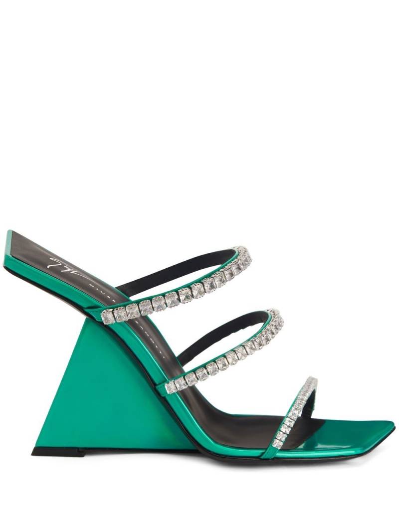 Giuseppe Zanotti Clarence 105mm sandals - Green von Giuseppe Zanotti