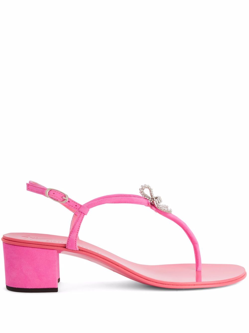 Giuseppe Zanotti Clementyne 40mm crystal-embellished flip-flops - Pink von Giuseppe Zanotti