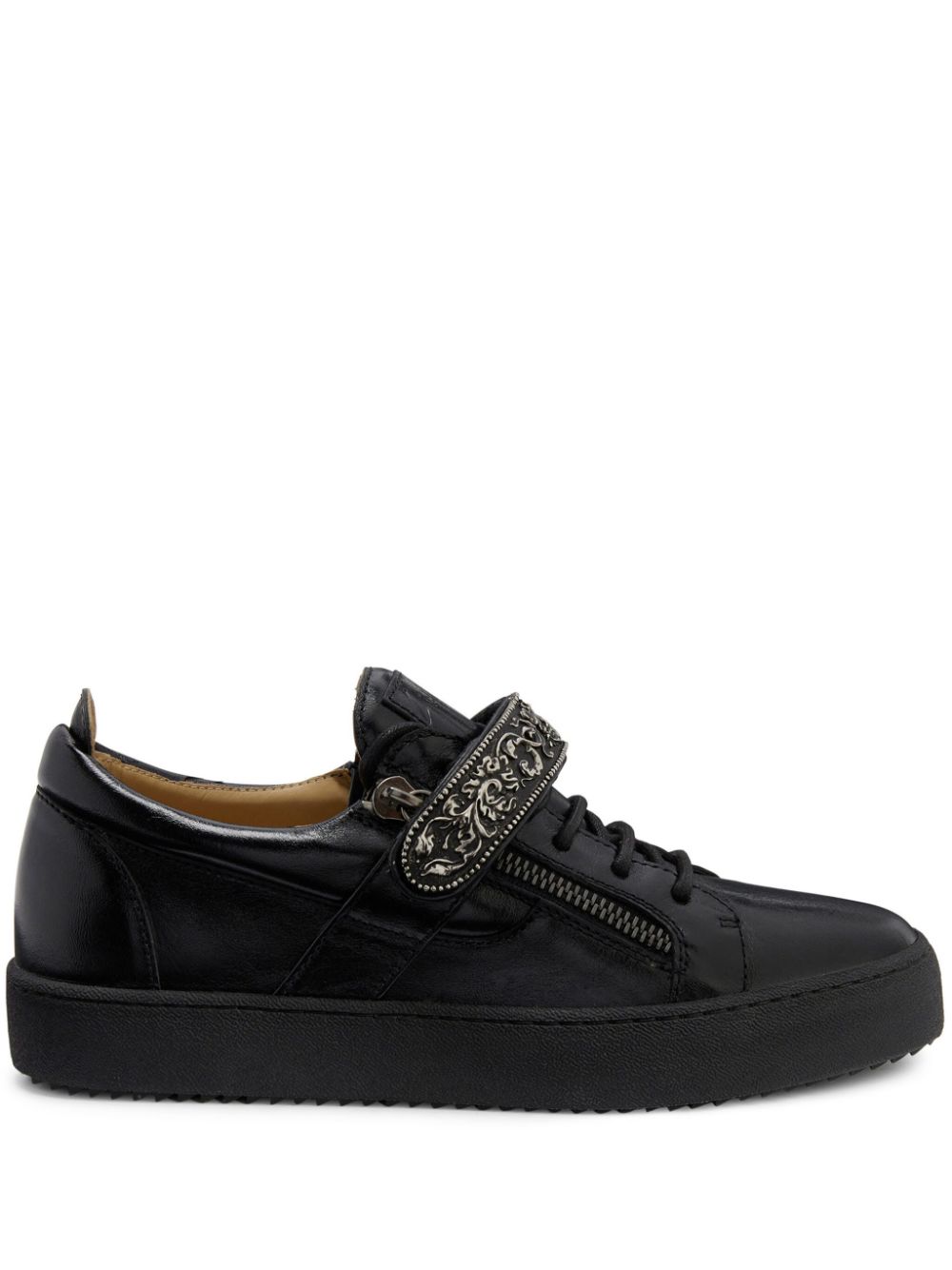 Giuseppe Zanotti Coby leather sneakers - Black von Giuseppe Zanotti