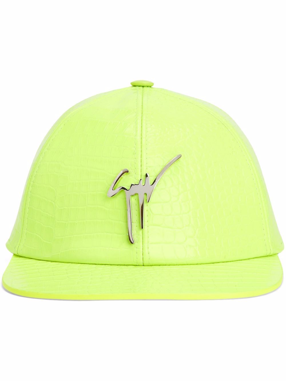 Giuseppe Zanotti Cohen logo-patch flat peak cap - Yellow von Giuseppe Zanotti