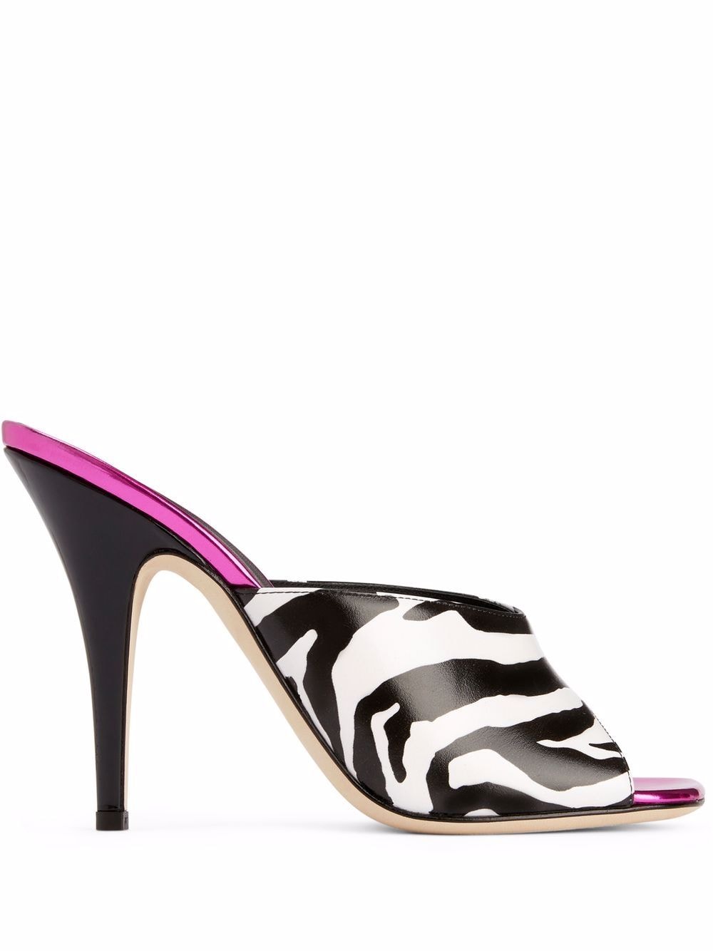 Giuseppe Zanotti Earthshine zebra-detail sandals - White von Giuseppe Zanotti