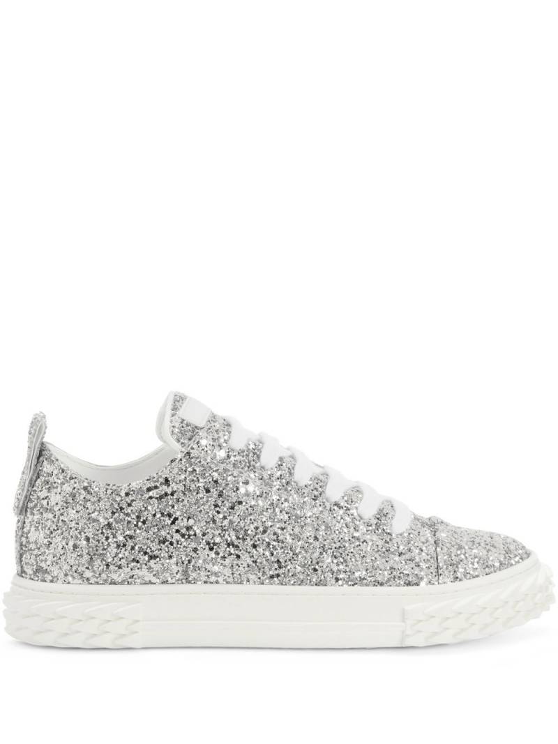 Giuseppe Zanotti Eco-Blabber glitter low-top sneakers - Grey von Giuseppe Zanotti