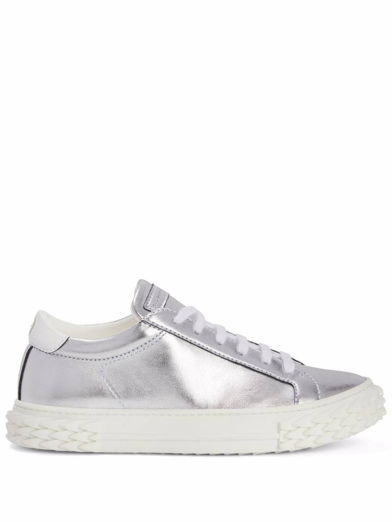 Giuseppe Zanotti Ecoblabber metallic sneakers - Silver von Giuseppe Zanotti