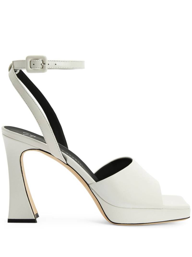 Giuseppe Zanotti Emiyle 100mm leather sandals - White von Giuseppe Zanotti