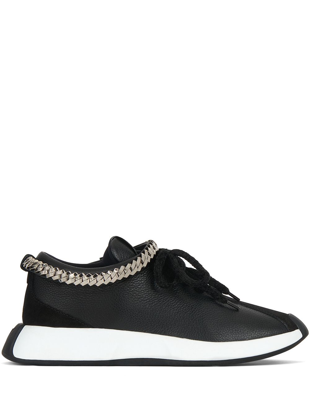 Giuseppe Zanotti Ferox chain-detail leather sneakers - Black von Giuseppe Zanotti