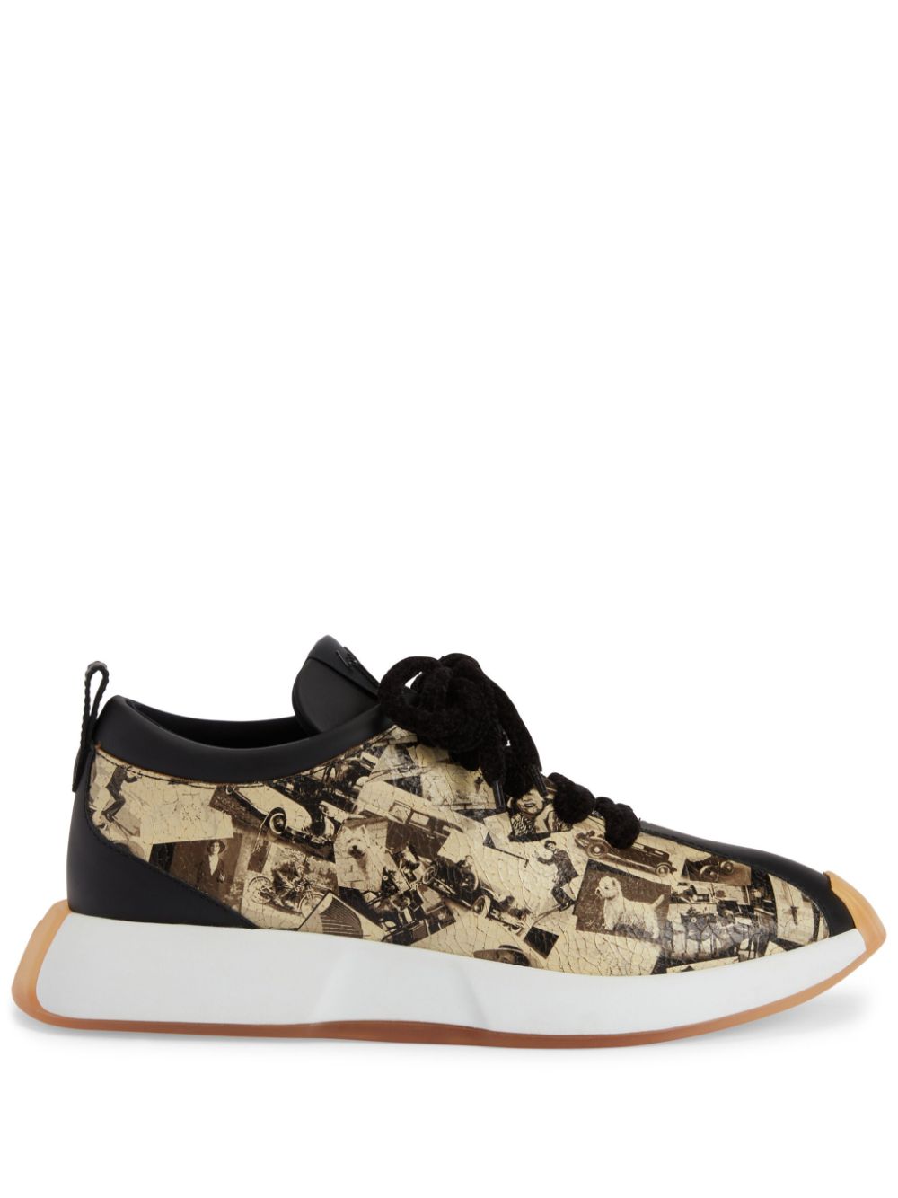 Giuseppe Zanotti Ferox illustration-print sneakers - Brown von Giuseppe Zanotti