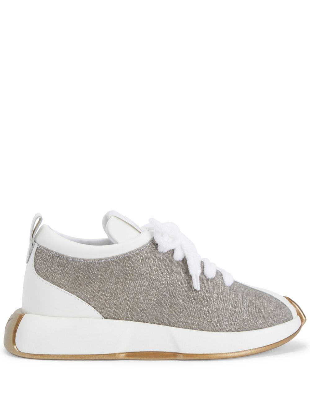 Giuseppe Zanotti Ferox laminated-leather sneakers - White von Giuseppe Zanotti