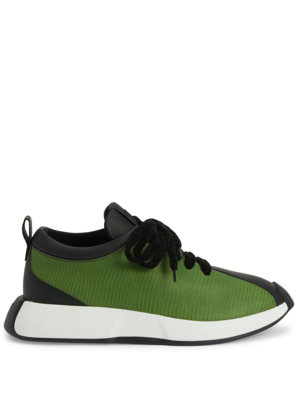 Giuseppe Zanotti Ferox panelled leather sneakers - Green von Giuseppe Zanotti