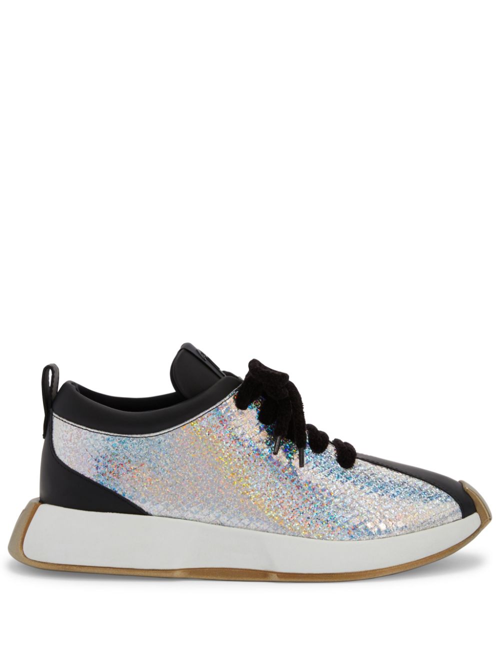 Giuseppe Zanotti Ferox panelled leather sneakers - Silver von Giuseppe Zanotti