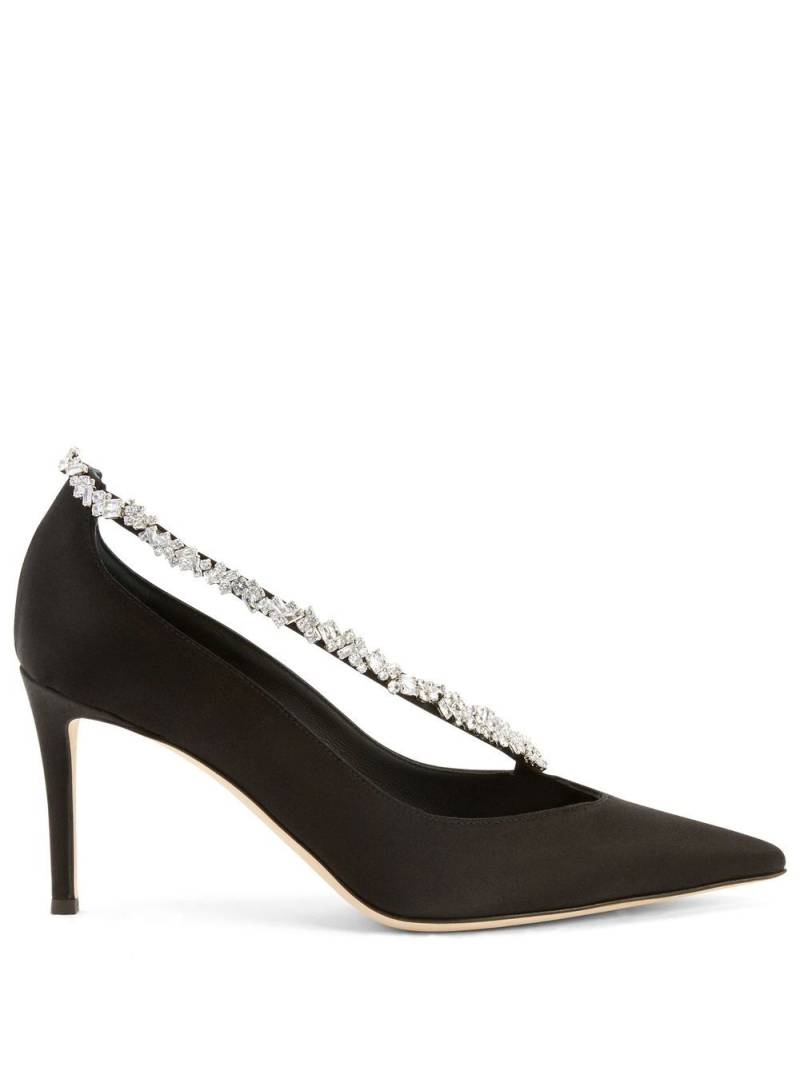 Giuseppe Zanotti Filipa crystal-embellished pumps - Black von Giuseppe Zanotti