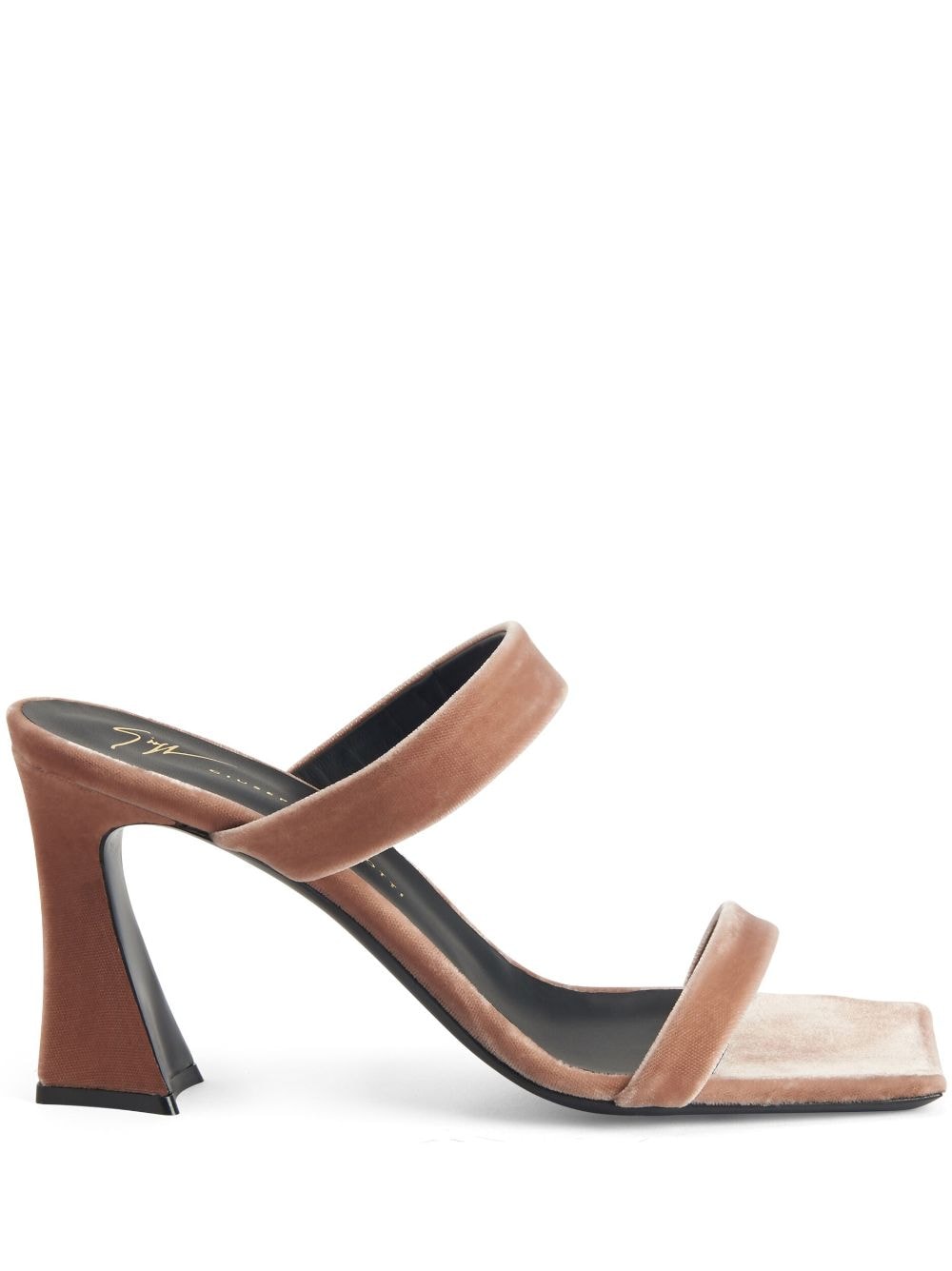 Giuseppe Zanotti Flaminia 85mm velvet sandals - Brown von Giuseppe Zanotti