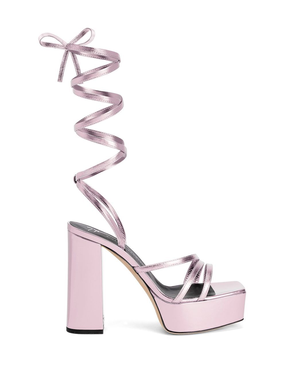 Giuseppe Zanotti Flavienne laminated leather 120mm sandals - Pink von Giuseppe Zanotti