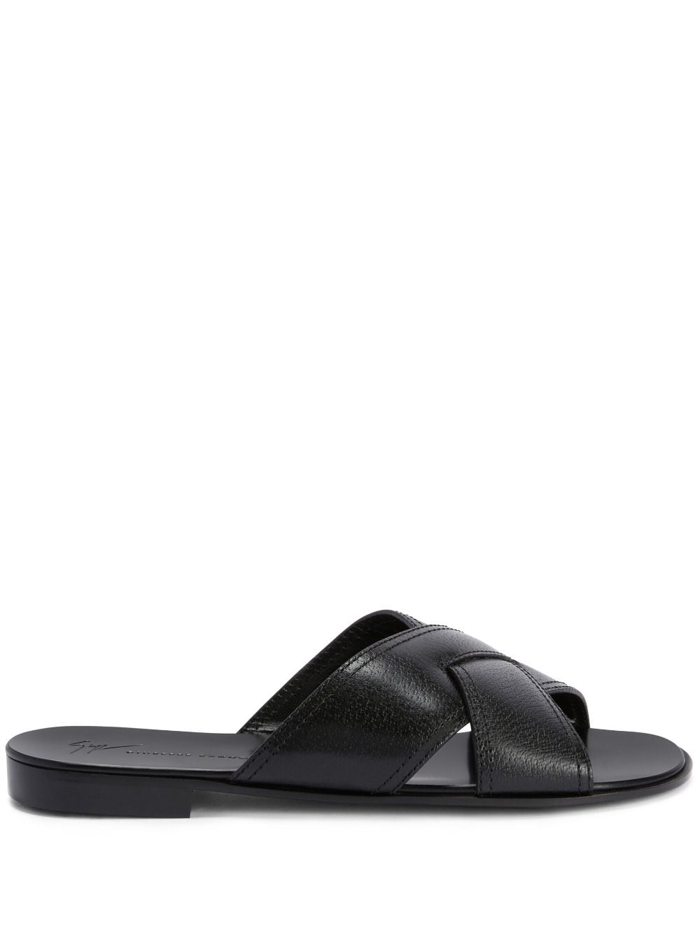 Giuseppe Zanotti Flavio crossed-leather sandals - Black von Giuseppe Zanotti